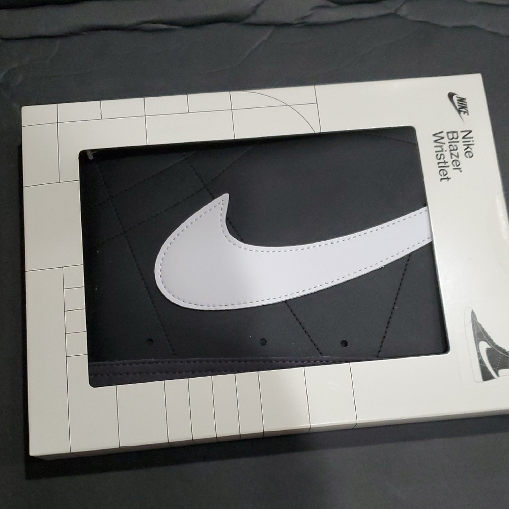Nike Icon Black Blazer unisex Wristlet with white swoosh brand new
